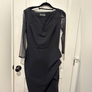 CHIARA BONI, dress, black, size us12(50)